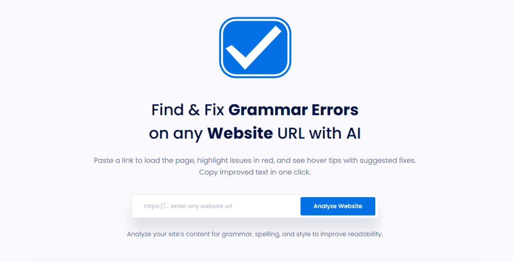 Website Grammar Checker