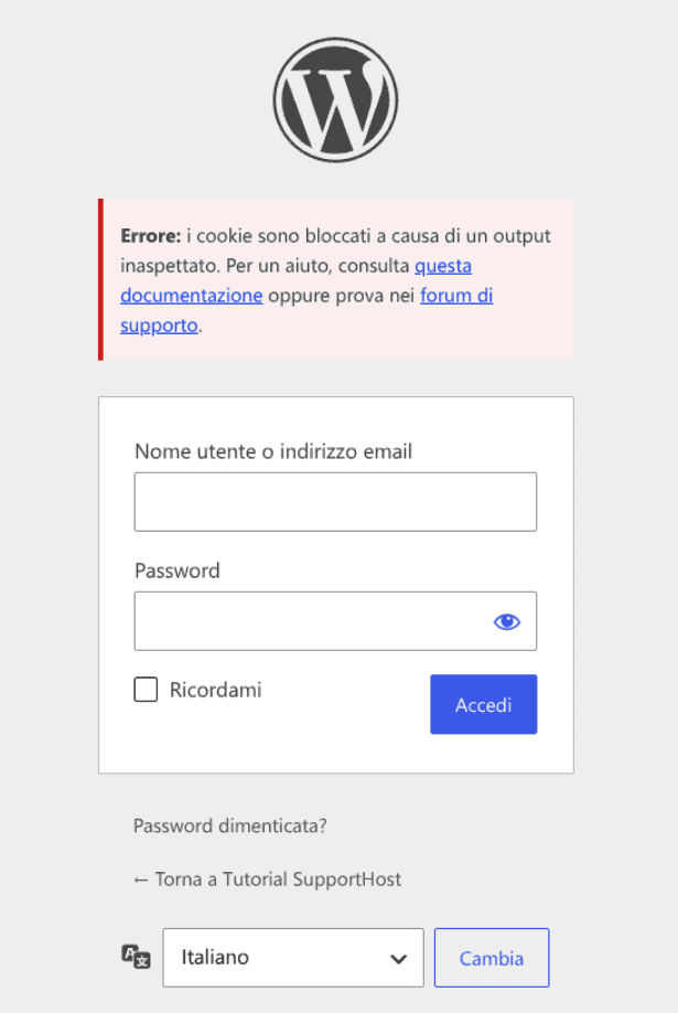 Wordpress Cookie Bloccati Output Inaspettato