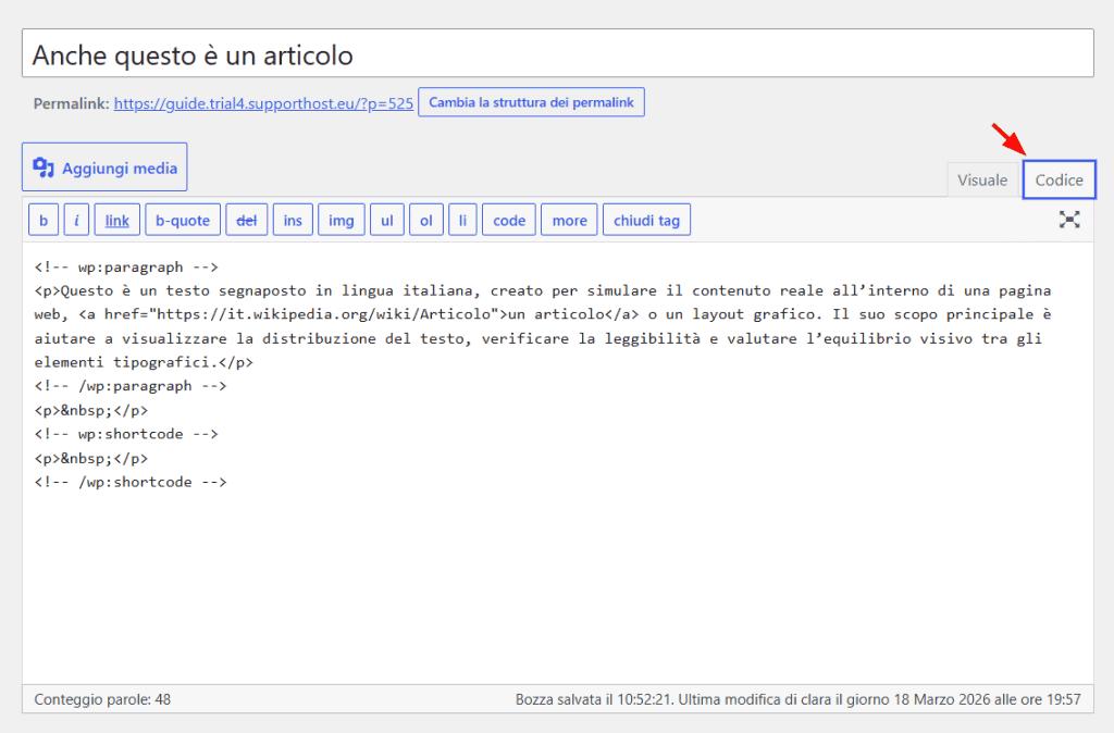 Classic Editor Html
