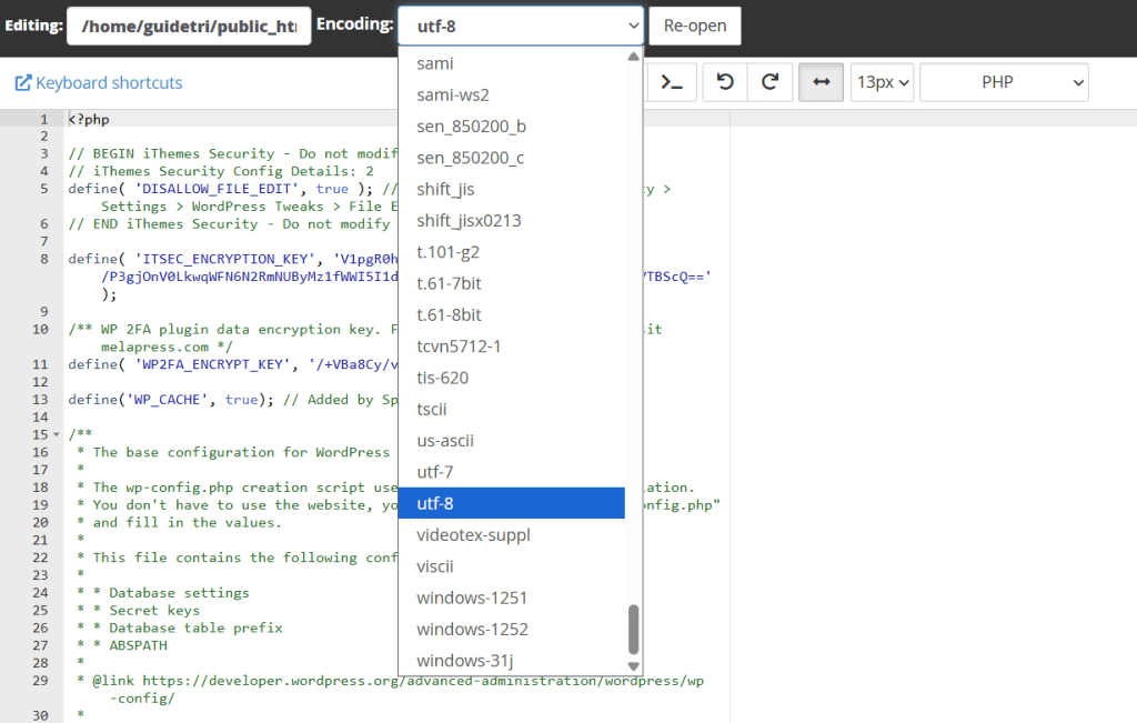 Codifica Wp Config Cookie WordPress Bloccati