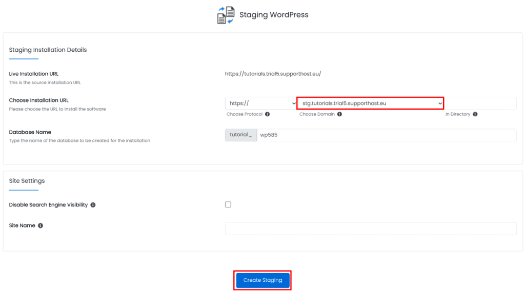 Aggiornare Php Creare Staging Softaculous