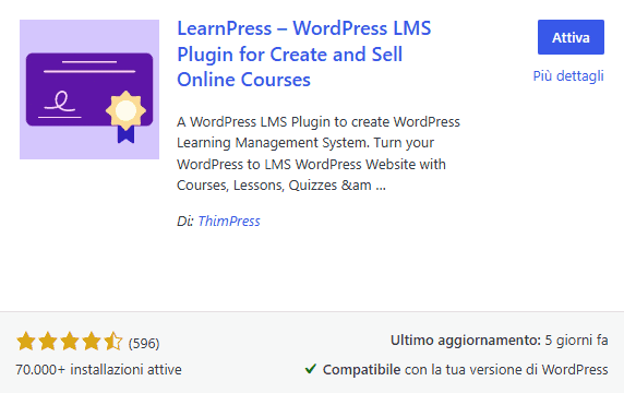 Learnpress Plugin Lms