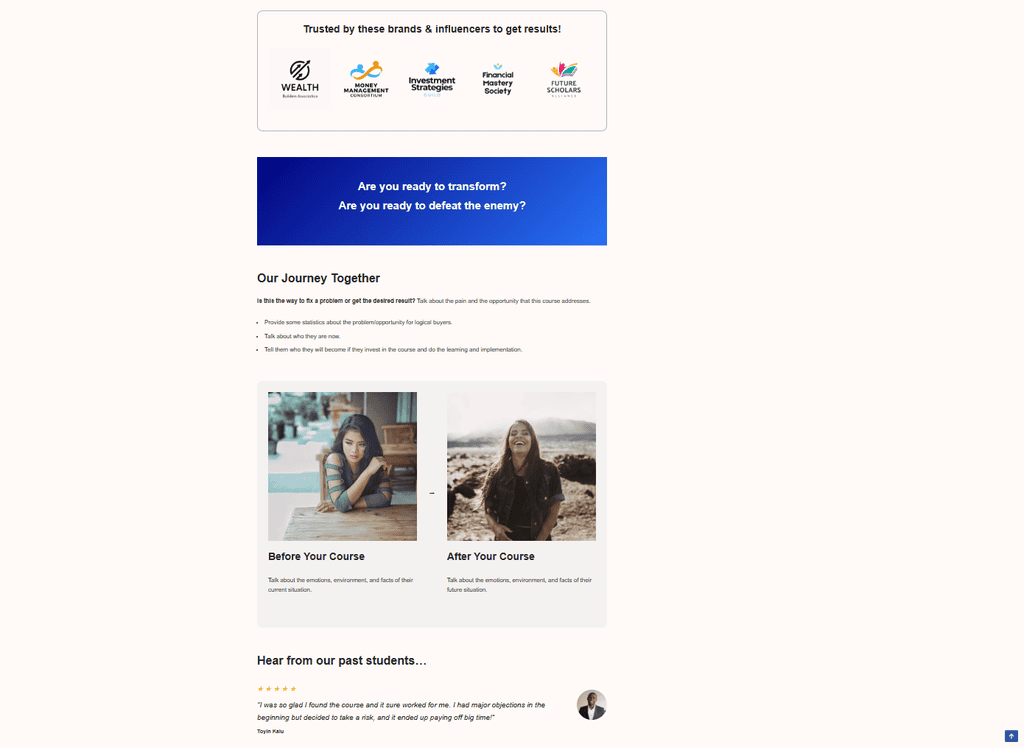 Lifterlms Pagina Corso Recensioni