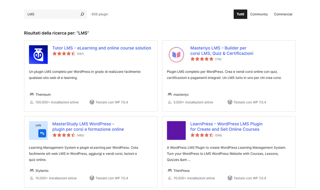 Plugin Lms WordPress Gratuiti