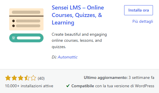 Sensei Lms Plugin WordPress