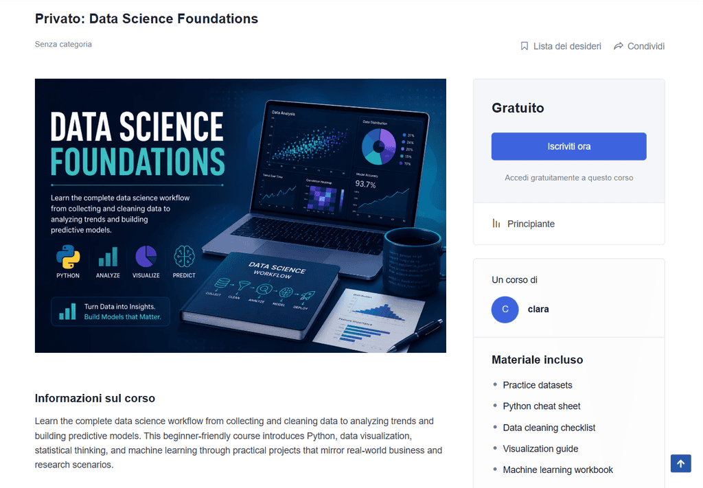 Tutor Lms Corso Anteprima