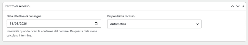 Data Consegna Plugin Elaborup Recesso 54 Bis Woocommerce