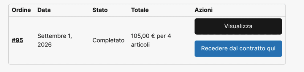 Esempio Pulsante Plugin Elaborup Recesso 54 Bis Woocommerce