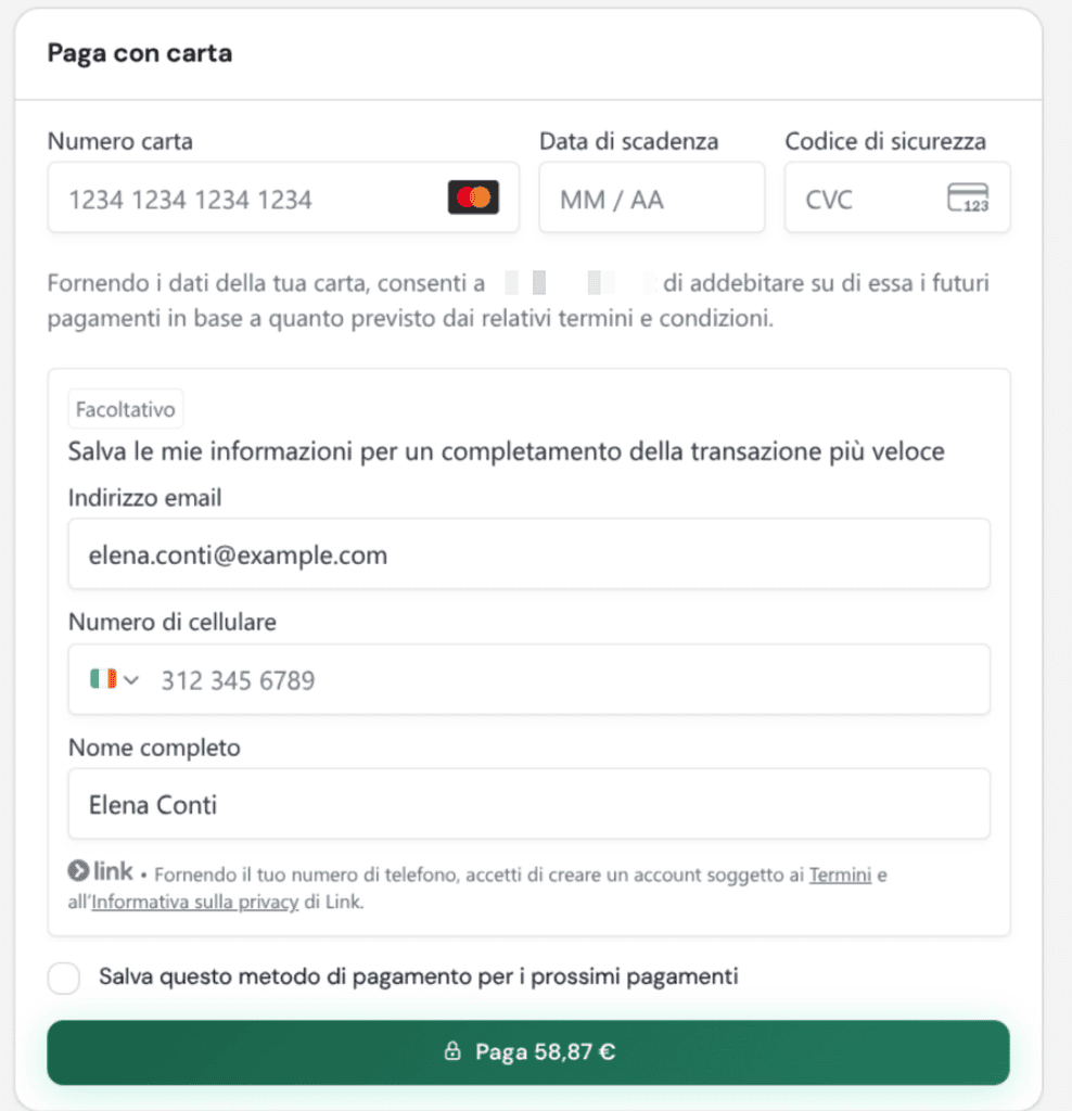 Supporthost Portal Pagamento Fattura Carta Dati