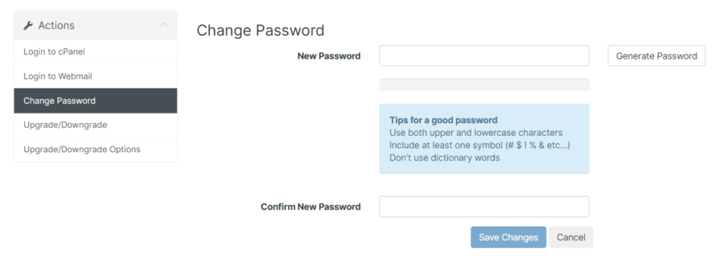 Choose New Password