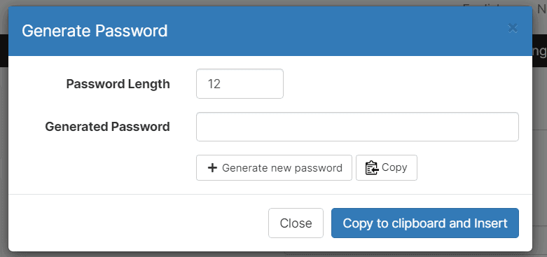 Generate Password