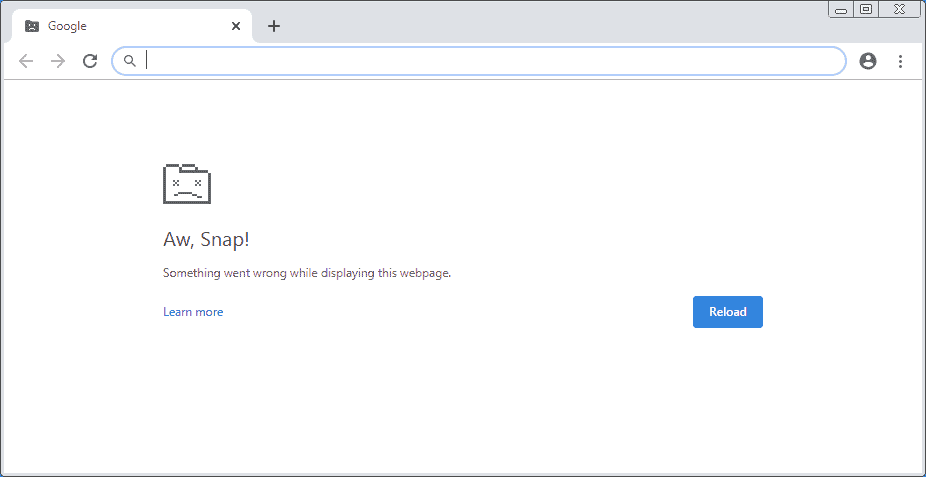 google chrome not responding and script error