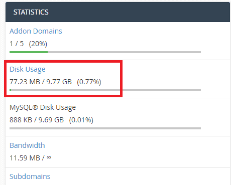 Disk Usage