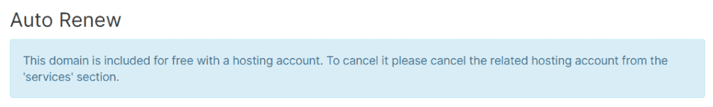 Auto Renew Free Domain