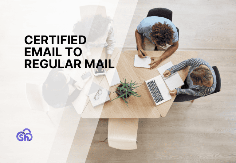 Certified email to regular mail and viceversa