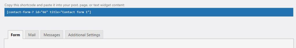 Contact Form 7 Tabs And Shortcode