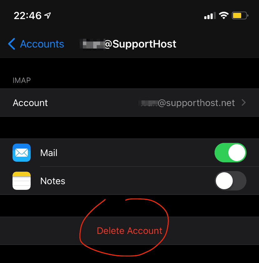 Email Certificate Iphone Delete Account
