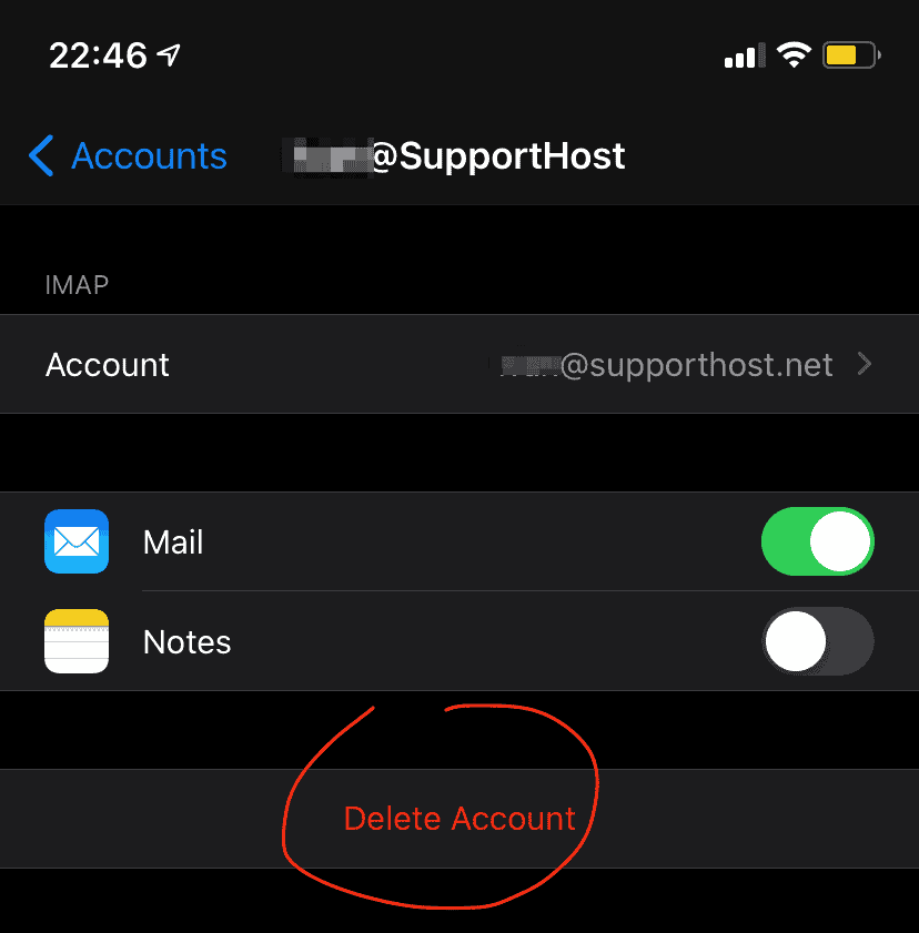 Email Certificate Iphone Delete Account