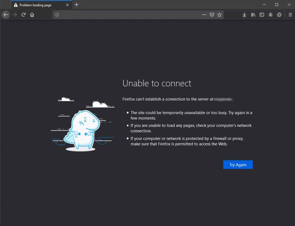 Err Connection Refused Firefox Unable To Connect