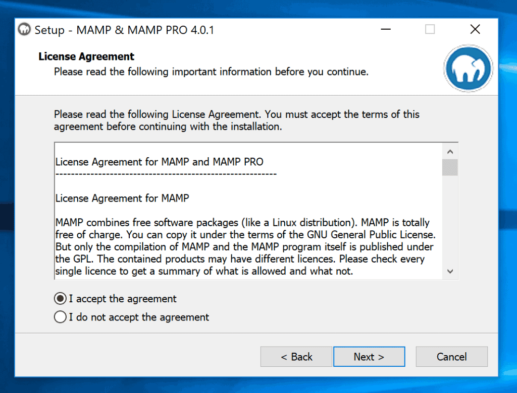 Install Mamp On Windows License Agreement