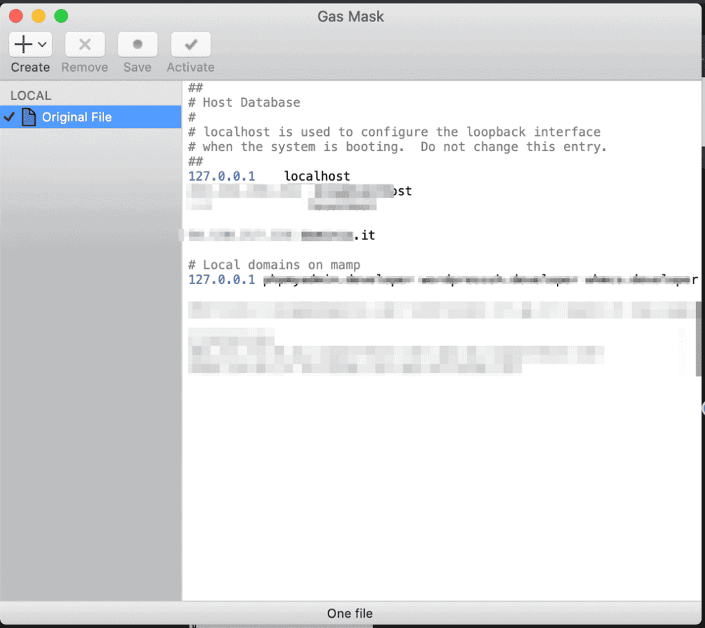 host file for mac os x