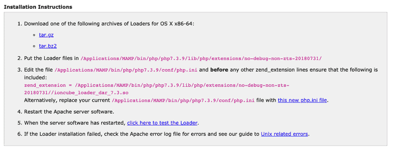 Mamp Install Ioncube