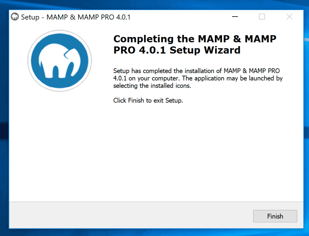 Mamp On Windows Installation Completed