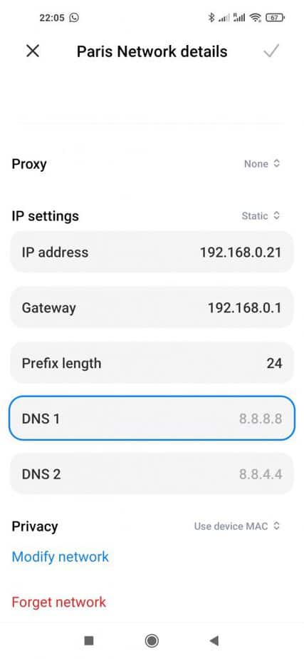 Set Google Dns On Android