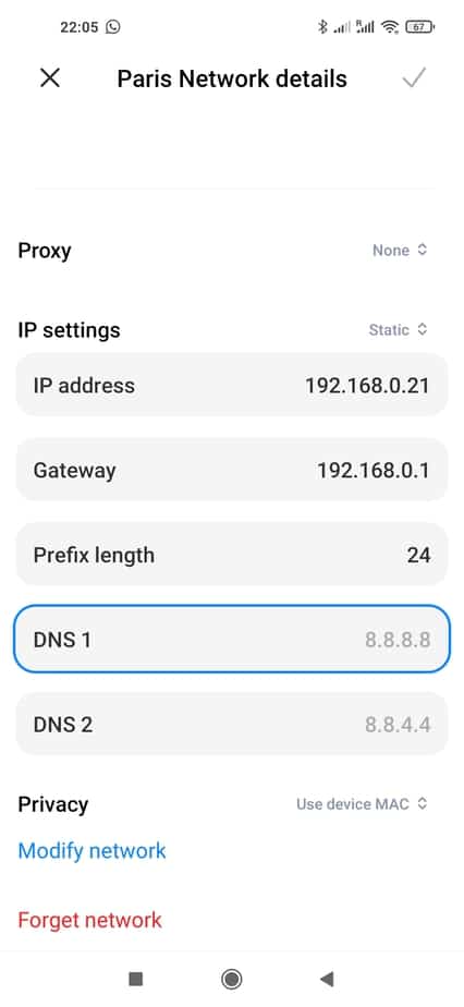 Set Google Dns On Android