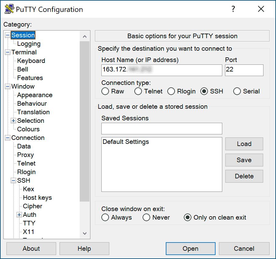 Ssh Connection Windows Putty