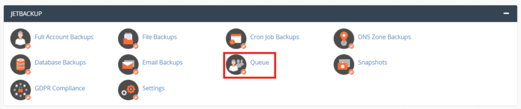 Jetbackup Queue