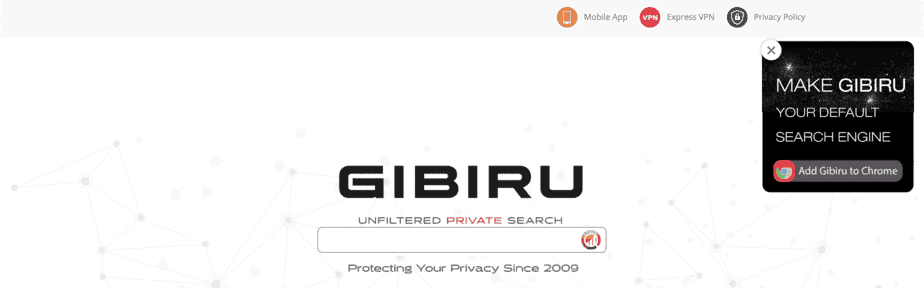 Alternative Search Engine Gibiru