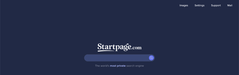 Alternative Search Engine Startpage
