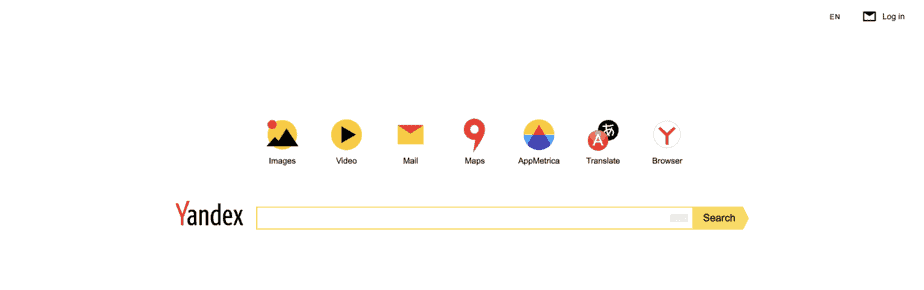 Alternative Search Engine Yandex
