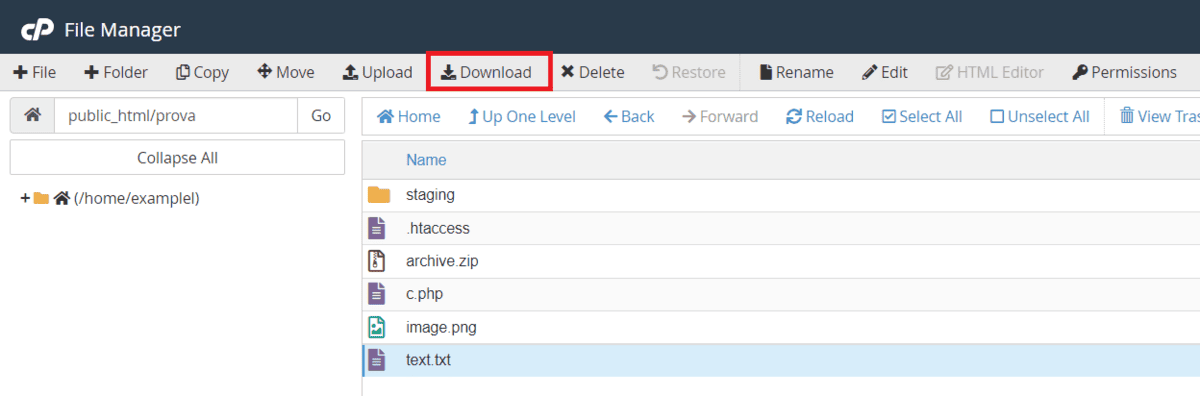 How to use the file manager - SupportHost