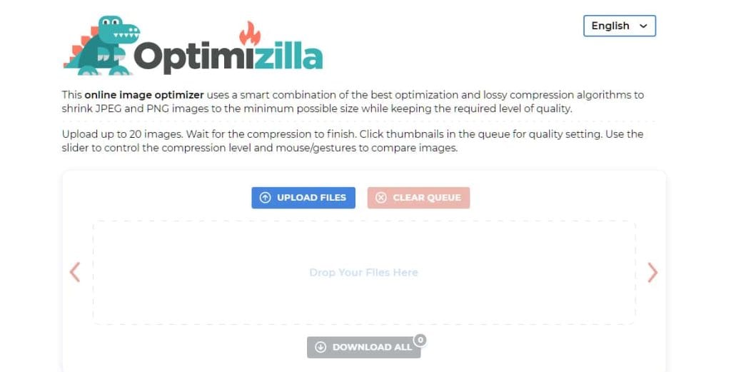 Optimizilla Upload Images