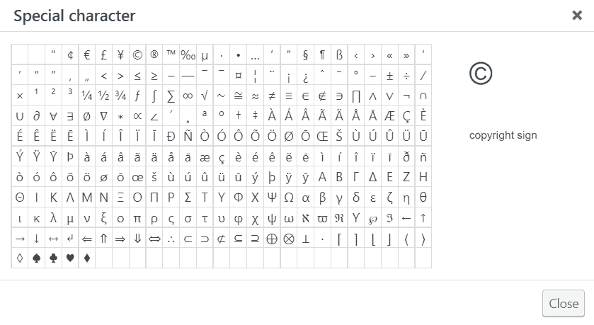 How to insert special characters with the keyboard - SupportHost