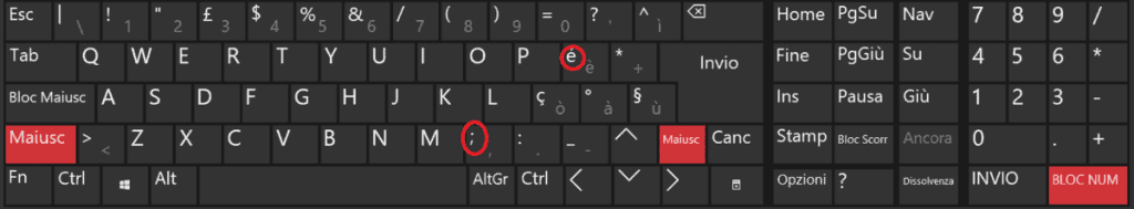 Special Characters Shift