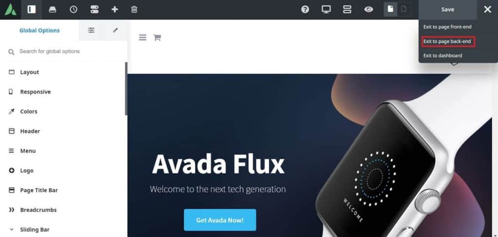 Avada Live To Avada Builder