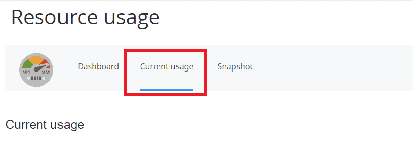 508 Error Current Resource Usage