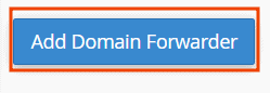Add Domain Forwarder Button