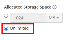 Allocated Storage Space Email Account Unlimited