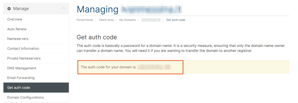 How to request the auth code - SupportHost