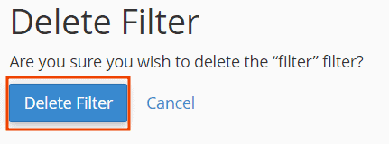 Delete Filter Button