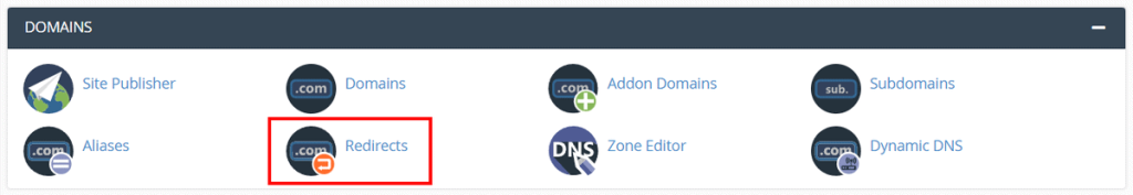 Domains Redirects Cpanel