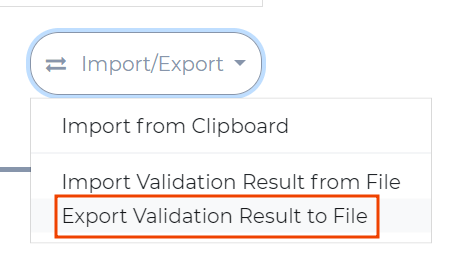 Export Validation Result To File
