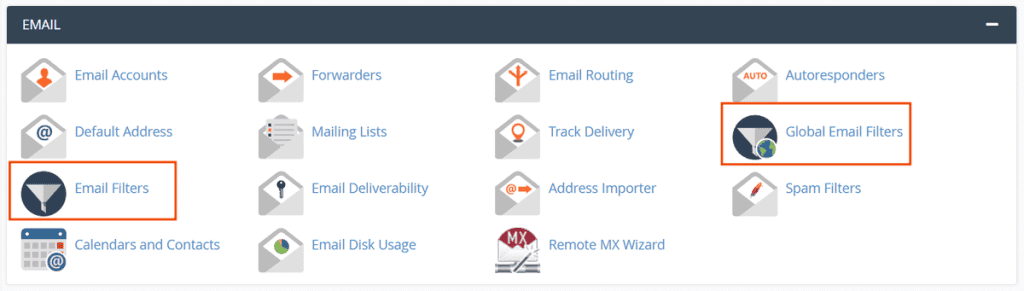Global Mail Filters Mail Filters