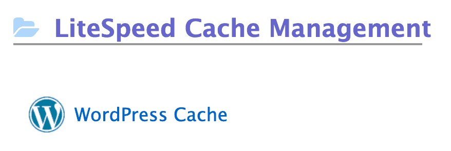 Litespeed WordPress Cache Manager