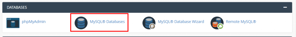 Mysql Databases Cpanel