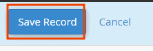 Save Record Button